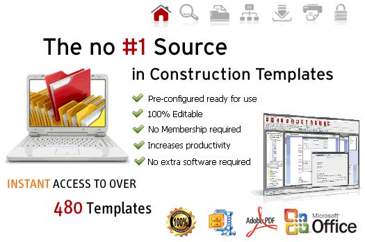 Construction Template Store pricing